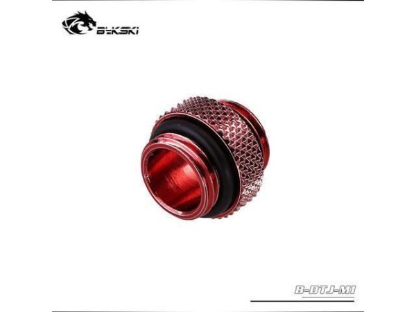 Bykski B-DTJ-MI, Mini Male To Male Fittings, Boutique Diamond Pattern, Multiple Color G1/4 Male To Male Fittings Red