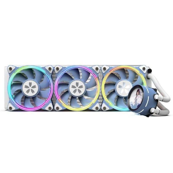 Yeston * zeaginal Sakura 360 integrated CPU supports Intel / AMD platform PWM temperature control fan water cooling radiator ARGB  synchronous fan