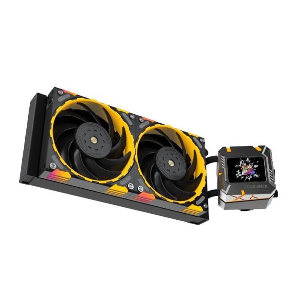 Yeston*Zeaginal ZC-zeus XT240 Black Custom Theme Editing 240mmRadiator Liquid CPU Cooler LCD Screen water cooling radiator ARGB synchronous FDB bearing fan Fits Intel LGA1700/1200/115X AMD AM5/AM4/AM3