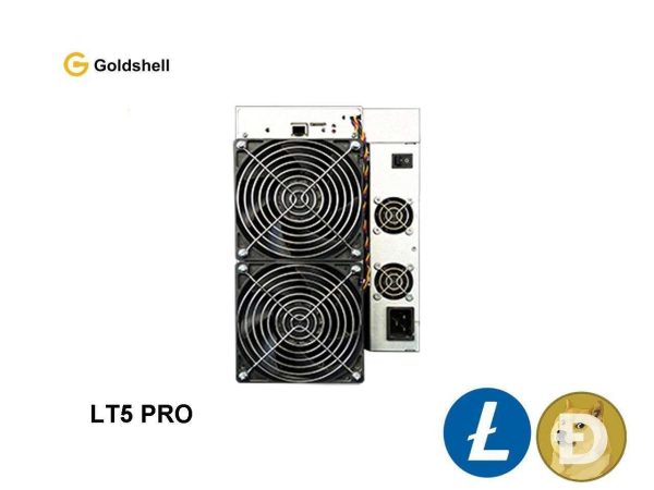 Gold shell LT5 pro miner 2450MH/S ASIC LTC Top profit miner Scrypt algorithm mining Dogecoin + Litecoin miner power consumption of 3100W