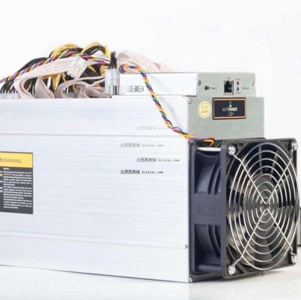 Bitcoin ASIC Miner L3+ 504M/S 1.6J/MH consumption ratio with PSU Scrypt BM1485 ASIC Chip Litecoin Miner LTC DOGE Antminer  Mining Machine better than antminer l3 S9 T9 DR3 m3