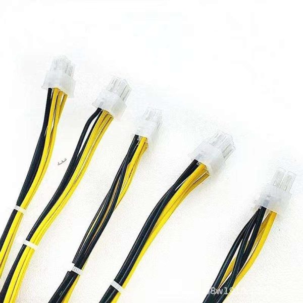 10PCS/lot Miner machine cable Antminer graphics card cable 6+2P power cable 6P graphics card cable 12AWG+18AWG 8Pin 42cm For antminer L3+ L3++ S9 S9i