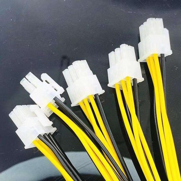 10PCS/lot Miner machine cable Antminer graphics card cable 6+2P power cable 6P graphics card cable 12AWG+18AWG 8Pin 42cm For antminer L3+ L3++ S9 S9i