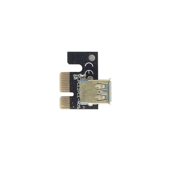 10pcs VER010 USB3.0 PCI-E Riser VER 0010S PLUS Express 1X 16x Extender pcie Riser Adapter Card SATA 15pin to 6pin Power