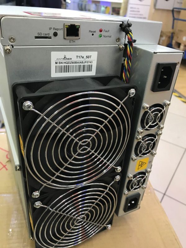 New Antminer Profitable T17e 50TH/S 2750W Bitcoin Miner Antminer Machine BTC BCH Mining equipment With power supply Improved Heatsink Version