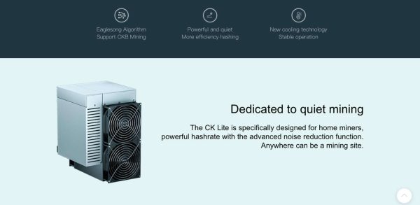 New Goldshell CK LITE Miner CKB Miner Machine 6.3TH/s 1200W Nervous Network Miner Better than CK BOX / CK5 / CK6