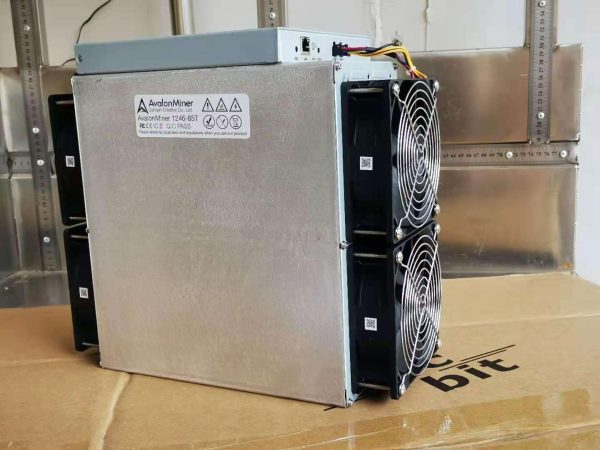 Canaan Avalon 1246 93TH Bitcoin Miner Asic Miner 3155W Crypto Mining Machine With Original Power Supply Better Than Avalon 1246 83T antminer T19 T17 S19J