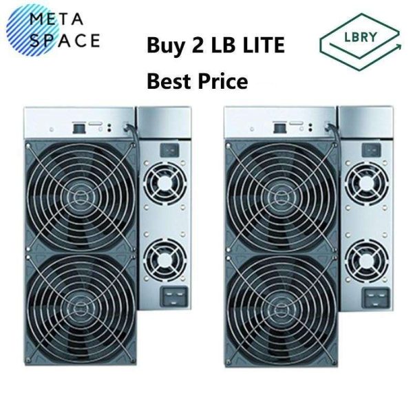 2PCS New Gold shell LB-Lite Miner Hashrate 1620GH/S(±5%) New LBC Mining Machine Computer Server LBRY Coin Miner Asic Miner LB LITE 1620GH 1450W Noise 55dB Good For Home Mining