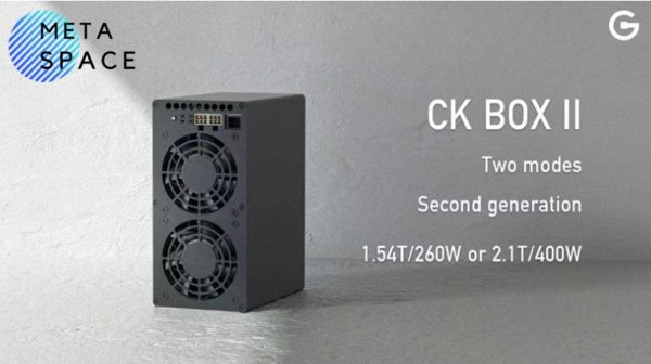 New Gold-shell CK BOX II 2.1TH/s±10% | 400W±10% | Nervos Network Miner CKB Crypto Mining With 750W PSU Home Mining box Sold By ELEC SPACE CK BOX 2 Better Than CK Box Miner