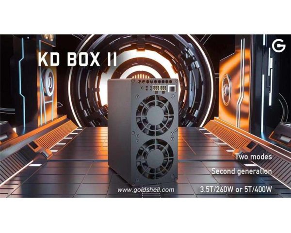 4PCS SETS New Gold-shell KD BOX II 5TH/S 400W KDA Miner WITHOUT PSU KD Box 2 Asic Miner Good For Home Mining Low Noise Better Than Kd box pro