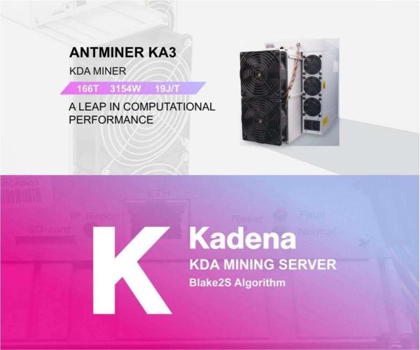 New Bitmian Antminer KA3 166Th/s 3154W With Blake2S Algorithm (KADENA) Most Efficient Miner KDA Mining Machine KDA Miner 166T  KDA Miner Machine Better Than Gold Shell KD MAX KD Lite