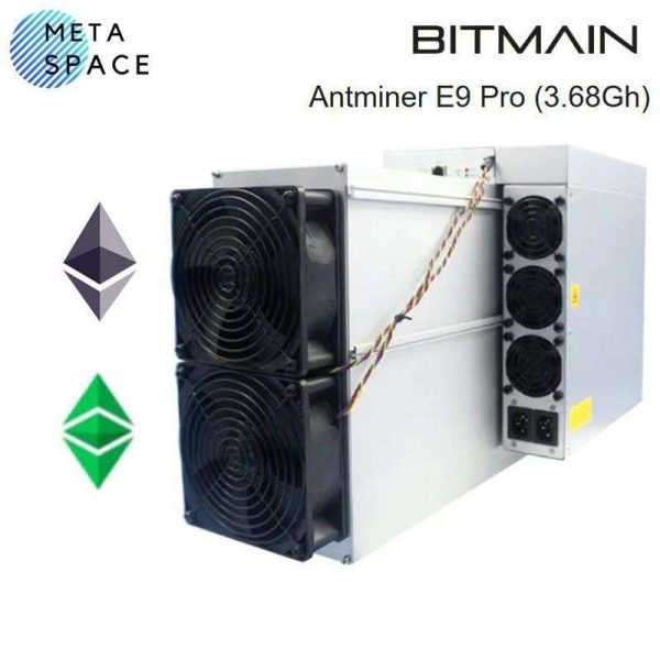 New Bitmain Antminer E9 Pro 3680MH/s 2200W ETC ETHW ETCZIL Most Powerful Miner EtHash algorithm with hashrate 3.68Gh/s Include Power Supply