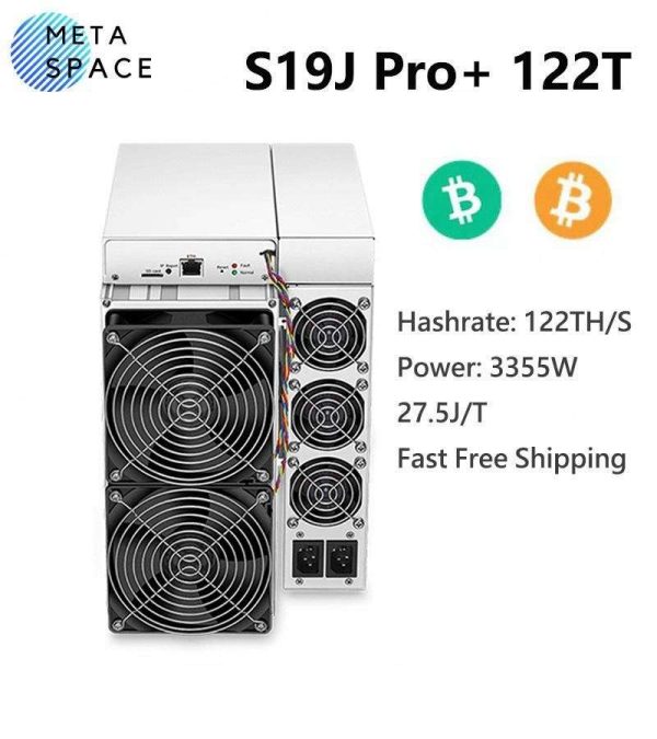 New Bitmain Antminer S19j Pro+ 120TH/s 3355W Asic Bitcoin Miner SHA-256 BTC BCH Mining s19j pro plus 120T Better Than Antminer S19J Pro S19 T19