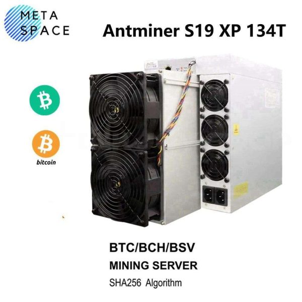 New Bitmain Antminer S19 XP 134Th/s 2881W ASIC Bitcoin Miner PSU Included Most Powerful BTC Miner Machine S19XP 134T Bitcoin Mining Rig Better Than Antminer S19 Pro S19J pro S19