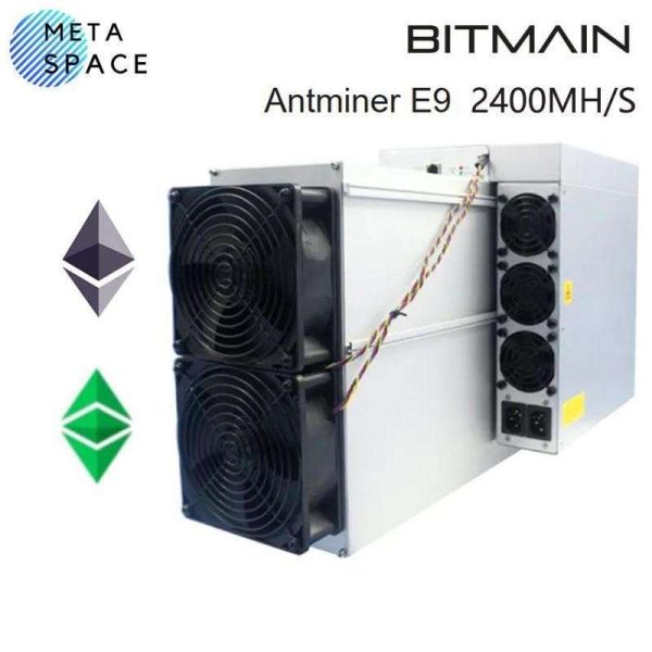 New Antminer E9 2400Mh/s 1920W from Bitmain mining EtHash algorithm 2.4Gh/s Powerful ETC Miner Asic ETC Mining Rig Power Supply Included