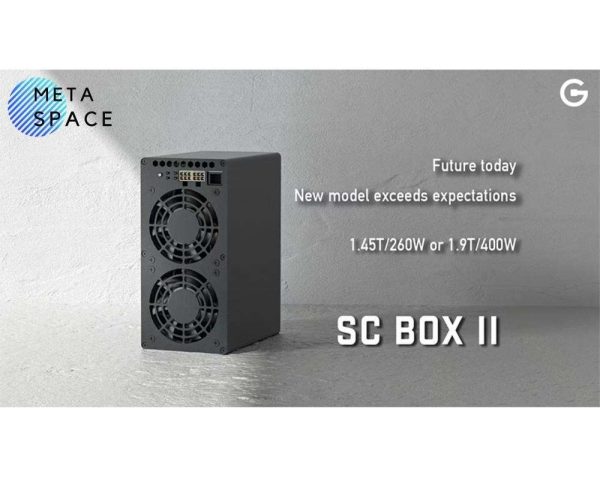 Gold-shell SC BOX II Sia Miner With 750W PSU SiaCoin Miner 1.9TH/s 400W SC BOX 2 Good For Home Mining Miner Box Low Noise Better than SC BOX