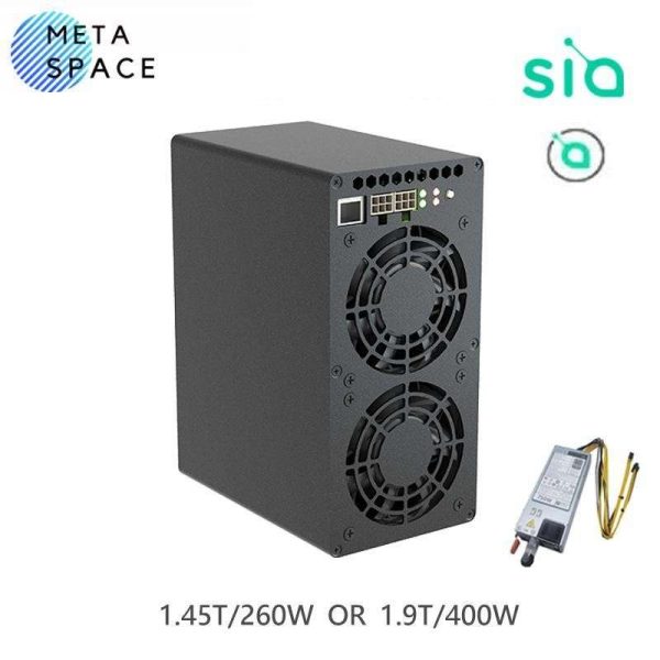 Gold-shell SC BOX II Sia Miner With 750W PSU SiaCoin Miner 1.9TH/s 400W SC BOX 2 Good For Home Mining Miner Box Low Noise Better than SC BOX