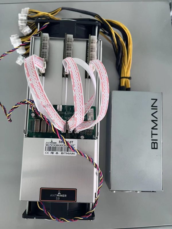 NEW Arrival Bitmain Bitcoin Miner Antminer S9 14TH/s BTC BCH Mining Machine with PSU Power Supply ASIC SHA-256 14.5T Miner Better Than Antminer S9i S9J 13.5T 13T T9+ S11