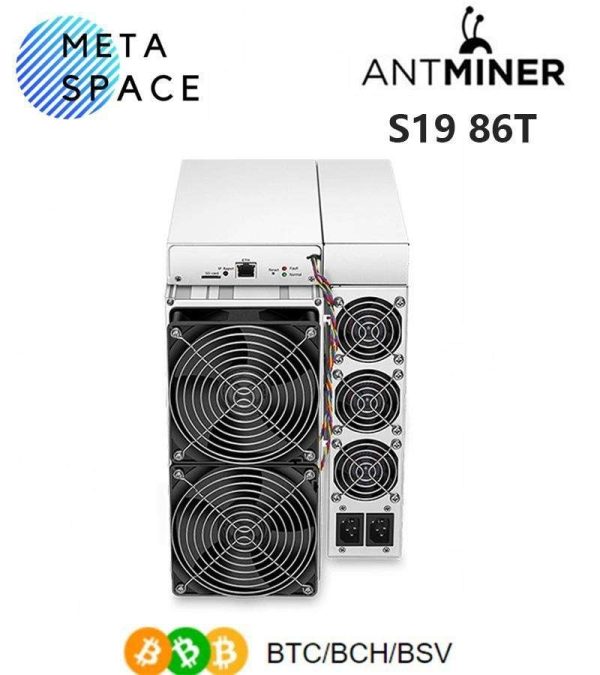 New Bitmain S19 86TH/S Bitcoin Miner Antminer S19 86T SHA-256 BTC Mining Asic Miner 3250W BTC Miner Machine Better Than Antminer S17pro T17 Whatsminer M20S M30S