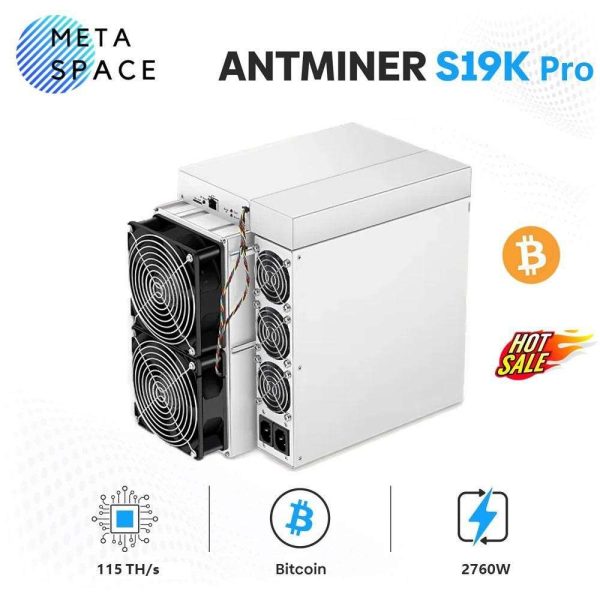 Bitmain New Antminer S19K pro 115TH/s Bitcoin Miner BTC BCH Asic Miner s19KPRO 115T 2760W SHA256 BTC Miner Better Than S19 PRO S17 Pro T17 S19