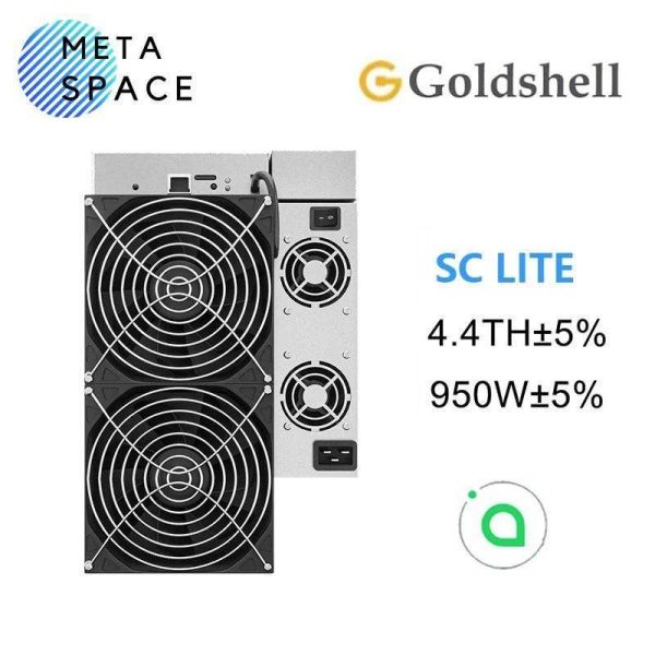 New Gold-shell SC Lite 4.4T 950W Siacoin Miner SC Miner Blake2B-Sia algorithm Crypto Asic Miner Gold-shell Lite Miner Sia Miner