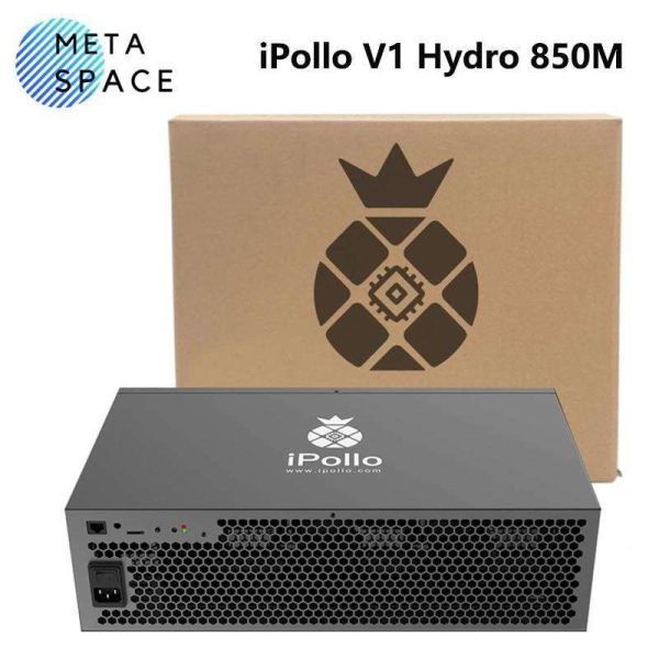 New iPollo V1H Hydro 850MH/s 6G Memory 690W with PSU Ethash ETC Mining Crypto Asic Miner V1 Hydro Apollo V1H Mute Home Miner