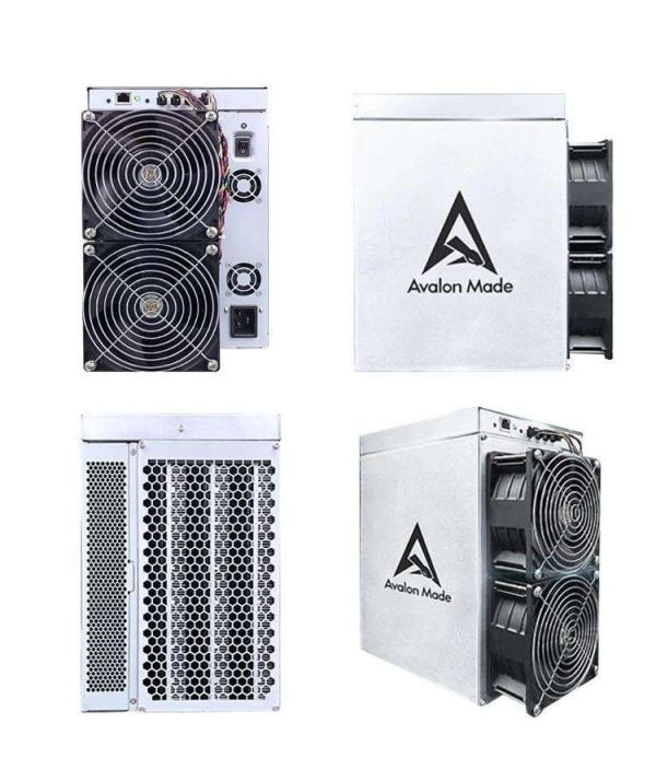 New Avalon Miner A1446 136Th/s 3310W Crypto Bitcoin Mining Avalon A1446 BTC Asic Miner Better Than Avalon A1346 A1246 A1166 Antminer S19 S19 PRO