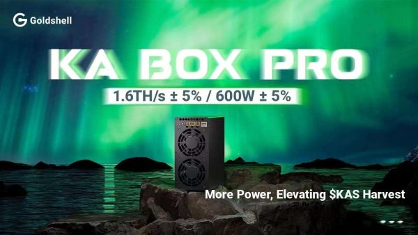 New Gold-shell KA BOX Pro 1.6Th/s Kaspa Miner KAS Crypto Mining Machine With PSU Kaspa Rig Asic Miner Gold-shell KAS Miner Box KA Miner