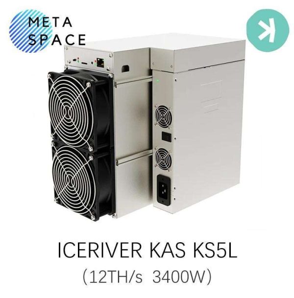 New IceRiver KS5L 12TH/s 3400W KAS Coin Mining Asic KAS Miner Fastest ROI Kaspa Miner Iceriver KAS KS5L 12T KAS Mining Machine Better than Iceriver KS3M