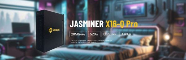 New Jasminer X16Q Pro 2050Mh/s 520W ETC miner 8Gb wifi JASMINER X16 High Throughput Quiet Pro Asic Miner ETC Ethash ETHW Miner Better Than jasminer x16Q 1950M