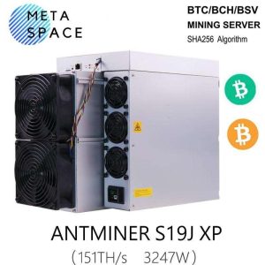 New Antminer S19j XP 151TH/s 3247W Asics Miner BTC BCH BSV Crypto Mining S19J xp Bitcoin Miner Machine BTC Crypto Mining Better Than Antminer S19K pro