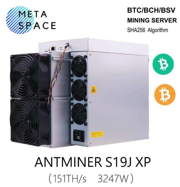 New Antminer S19j XP 151TH/s 3247W Asics Miner BTC BCH BSV Crypto Mining S19J xp Bitcoin Miner Machine BTC Crypto Mining Better Than Antminer S19K pro