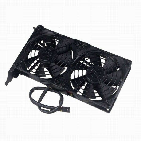 2 Set Gdstime Universal VGA Cooler Dual 90mm Desktop Computer Ultra-Quiet Radiator Double Fan Partner 9CM chassis PCI Graphics C