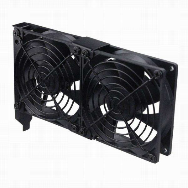 2 Set Gdstime Universal VGA Cooler Dual 90mm Desktop Computer Ultra-Quiet Radiator Double Fan Partner 9CM chassis PCI Graphics C