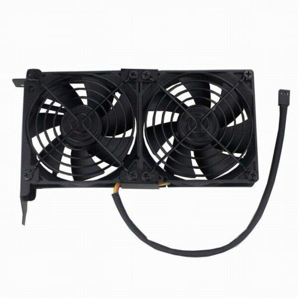 2 Set Gdstime Universal VGA Cooler Dual 90mm Desktop Computer Ultra-Quiet Radiator Double Fan Partner 9CM chassis PCI Graphics C