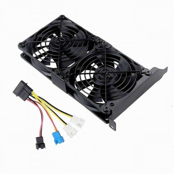 2 Set Gdstime Universal VGA Cooler Dual 90mm Desktop Computer Ultra-Quiet Radiator Double Fan Partner 9CM chassis PCI Graphics C