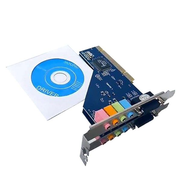 1PC Built-in Independent PCI Sound Card 4 Channel 3D Audio Stereo For Desktop PC