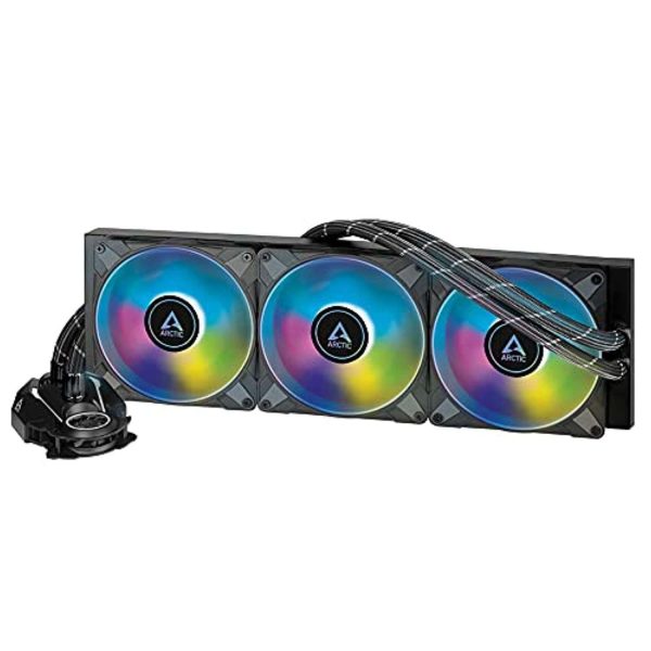 ARCTIC Liquid Freezer II 420 A-RGB Multi-Compatible All-in-one CPU AIO Water Cooler with A-RGB - Black ACFRE00109A