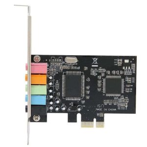 PCIe Sound Card, Sound Card 6 Channels Stereo Desktop Audio Signal Conversion Hardware with Driver CD for Windows 7/Vista/XP 32/64bit