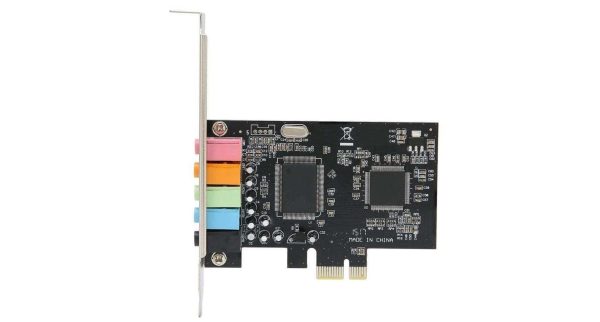 PCIe Sound Card, Sound Card 6 Channels Stereo Desktop Audio Signal Conversion Hardware with Driver CD for Windows 7/Vista/XP 32/64bit