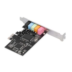PCI-E 5.1 Sound Card CMI8738 Chip Stereo Audio Card for Windows 7/for Vista/XP 32/64-bit PC Computer with PCI-Express Slot