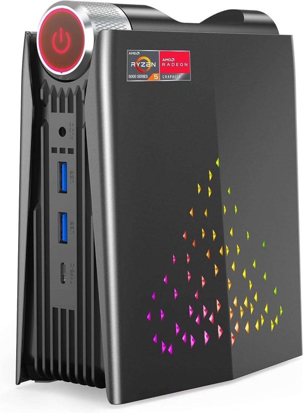 KAMRUI Mini Gaming PC Windows 11 Ryzen 7 5800U(Up to 4.40GHz) AMR5 Windows 11 HOME Gaming Mini PC,16GB 2x SO-DIMM DDR4 512GB M.2 SSD,Support WiFi 6 BT 5.2 Mini Ryzen PC 4K HDMI Type-C Auto Power On