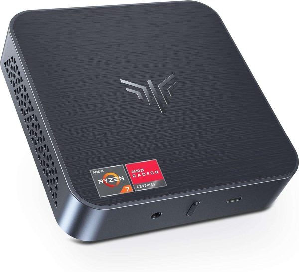 KAMRUI AM02 AMD Ryzen 7 3750H Mini PC Windows 11 Pro 16GB RAM 512 GB SSD Micro Desktop Computers, Radeon RX Vega 10 Graphics, DP 4K Dual Screen, Small Form Factor for Office Video Editing Light Gaming