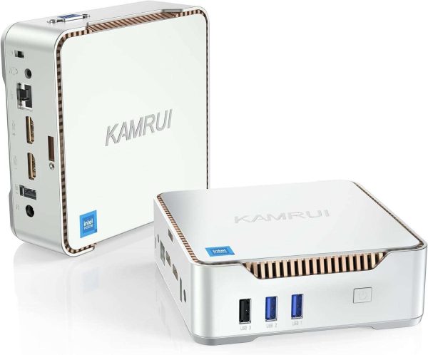 KAMRUI GK3PLUS Mini PC 16GB DDR4 1TB SSD, 12th Gen Intel Alder Lake-N95(up to 3.40GHz) Mini Desktop Computer, Support 2xHMDI+VGA 4K Triple Display for School/Home/Office PC