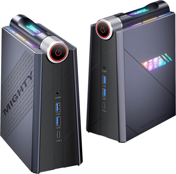 [Gaming PC] Mini PC Intel 12TH Core i9-12900H(14 Cores/20 Threads/24 MB Cache/Up to 5.0GHz),32GB DDR4 512GB M.2 SSD Windows11 Mini Computers,WiFi6 BT5.2 Dual Fans RGB Multi-Mode 4K@60Hz