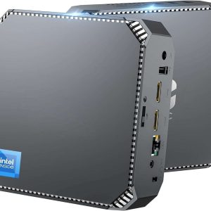 AK2 Plus Mini PC, Intel 12th Gen Alder Lake- N100(up to 3.4GHz) Mini Tower Computer, 16GB DDR4 RAM 512GB SSD Mini Computer Windows 11 Support 4K HD/WiFi 5/BT4.2/Gigabit Ethernet for Home/Office