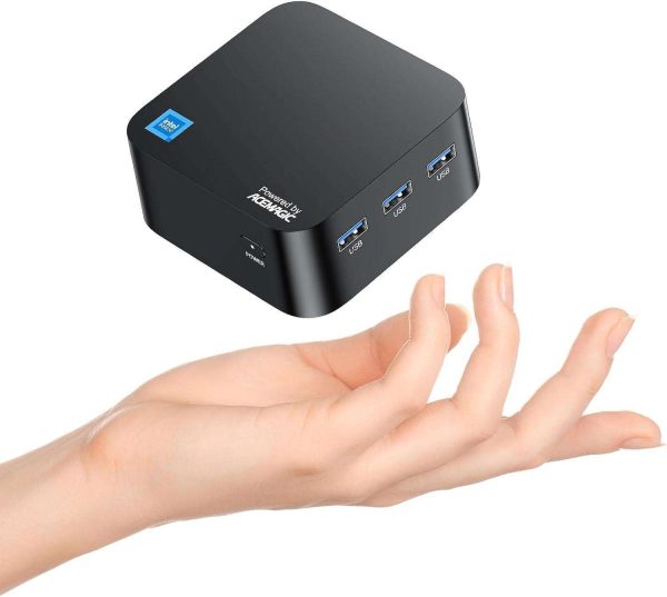 T8PLUS Mini PC with Intel Alder Lake N97(up to 3.60 GHz), 16GB RAM 512GB ROM Small Desktop Computer, Windows 11 4K UHD Mini Computers Support WiFi 6 BT5.2 Dual HDMI LAN on Business Home