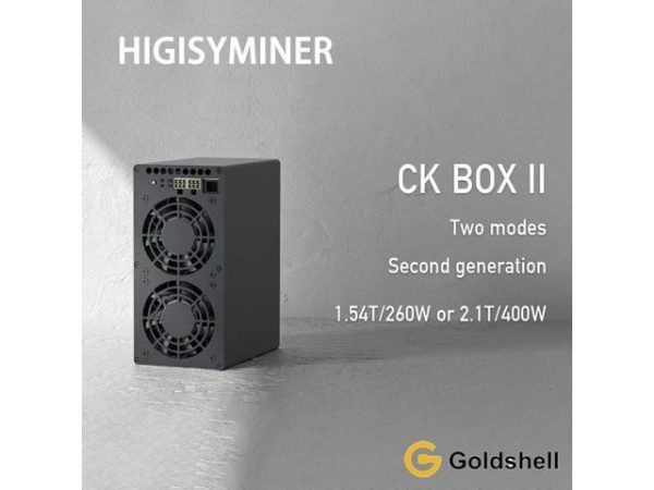 New Goldshell CK Box II Miner Nervos Network Dual modes 1.54T/260W or 2.1T/400W with psu