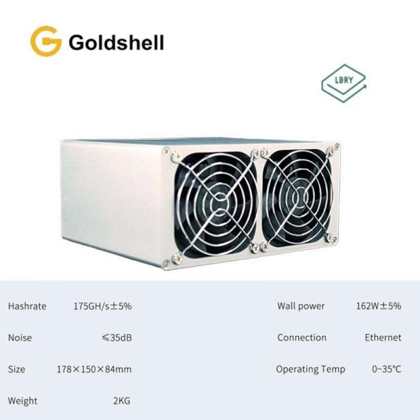 without WIFI Version Goldshell LB-BOX 175GH/S (without PSU)BOX& LBC Mining Machine 162W Low Noise Miner Small Home Riching