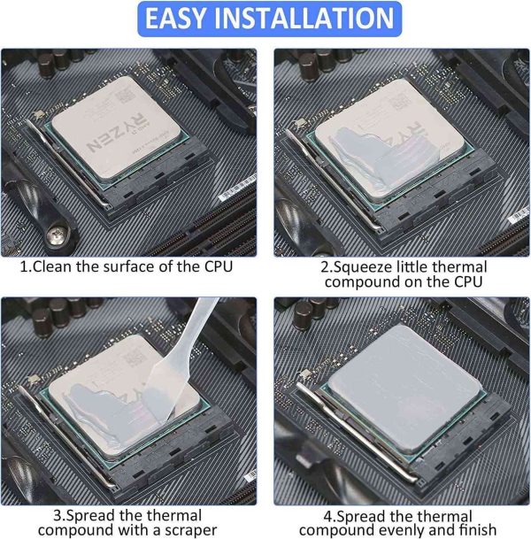 PANO-MOUNTS Thermal Paste 12.5W/mK 5g High Performance CPU Thermal Compound Paste Heatsink for GPU Processor and More